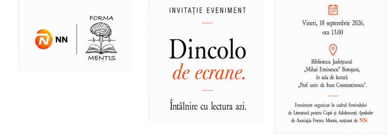 Dincolo de ecrane. Întâlnire cu lectura azi.