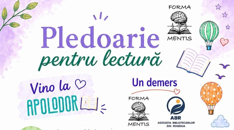 Festivalul APOLODOR susține campania „Pledoarie pentru lectură”